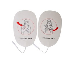 6 pairs AED Training Adult Pad XFT AED Training Replacement Pads + 2 cables