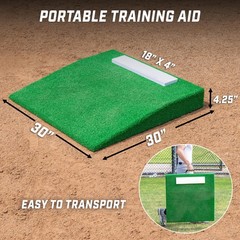 Gosports Portable Pitching Mound Baseball Pitchers – 30 X 30 X 4 Inch