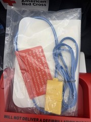 American Red Cross AED Training Practice Device English or Spanish complete set