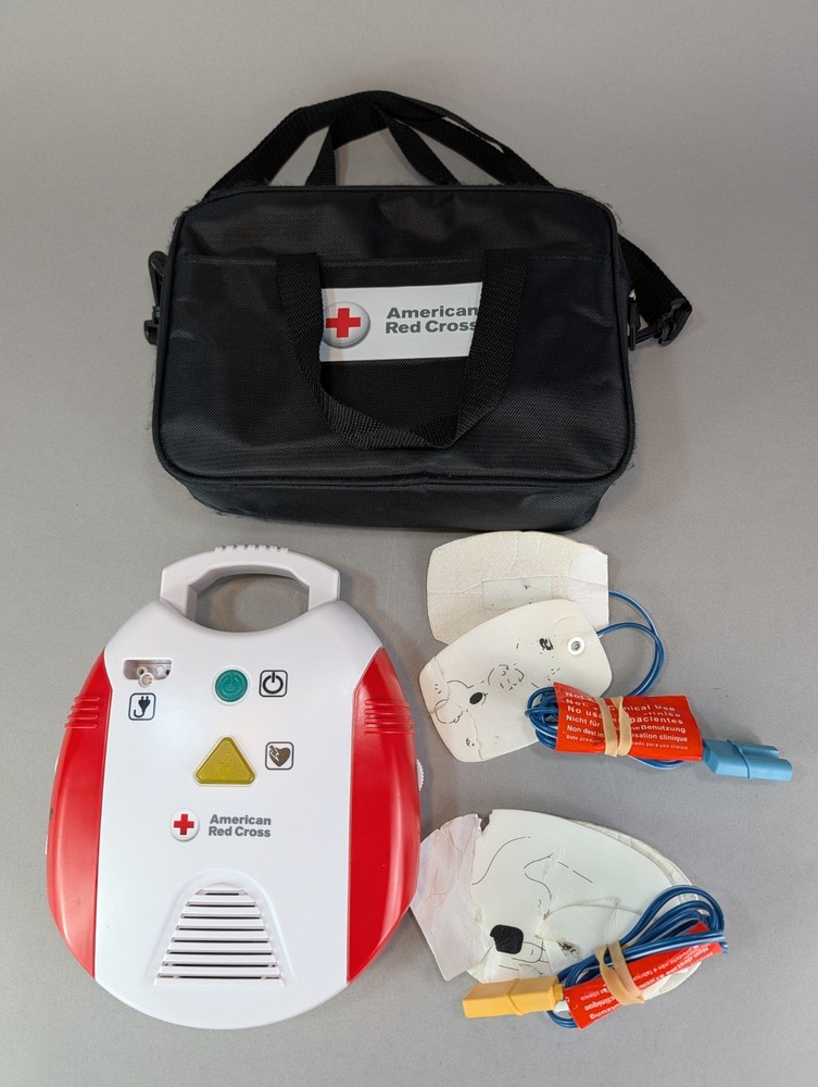 American Red Cross AED Trainer Training Practice Device English & Spanish WORKS