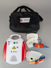 American Red Cross AED Trainer Training Practice Device English & Spanish WORKS