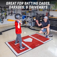 Gosports Baseball And Softball Hitting Mat Batting Stance Alignment Guide – 6 X