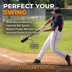 Tiluobat The Yellow Baseball Swing Trainer Kit Includes 12 Training Balls And 1