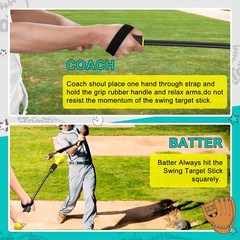 Tomaki Hitting Stick Batting Swing Trainer Batting Practice Equipment For And