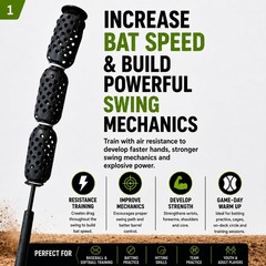 Aero Swing Air Resistance Bat Speed Trainer for Baseball & Softball