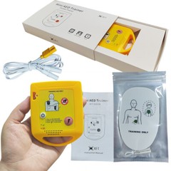 Mini AED Trainer Emergency First Aid Training Automatic Device + 6pairs Pads
