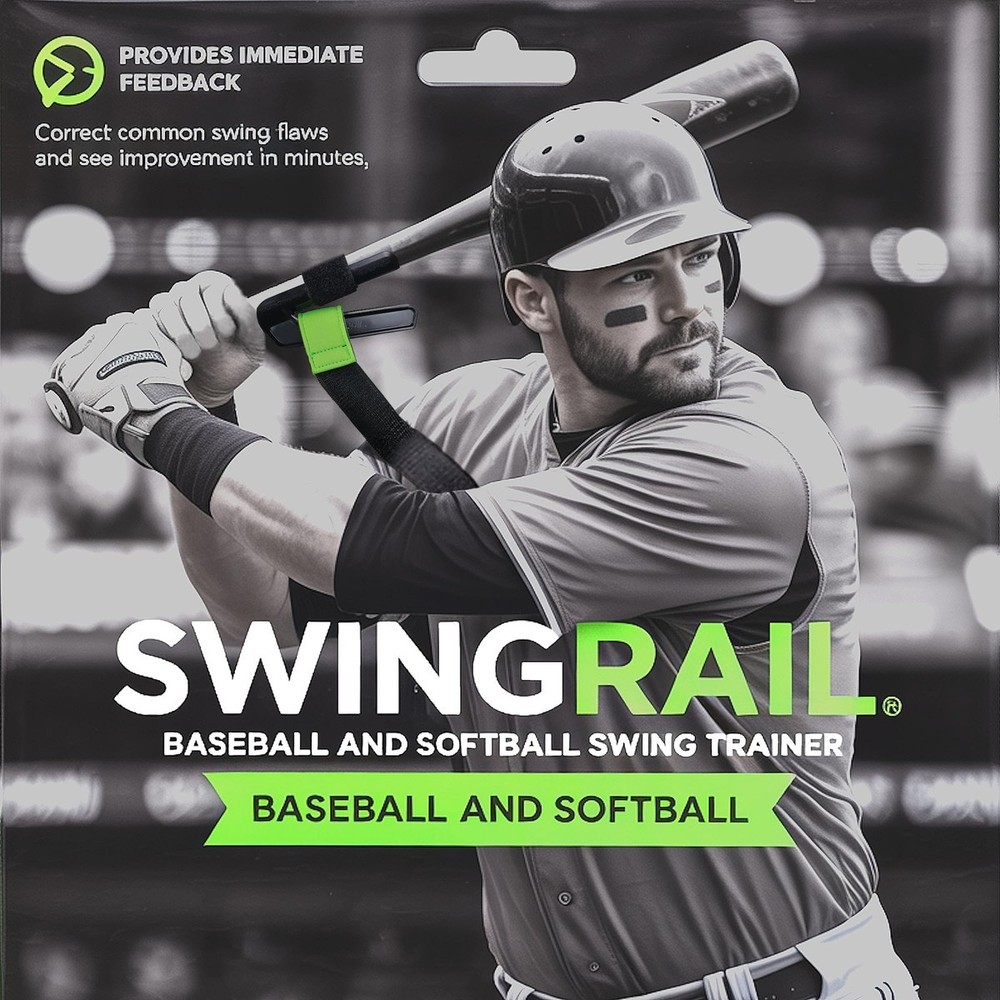 Swingrail Baseball/Softball Swing Trainer Aid – Equipment Batting And Hitting 31