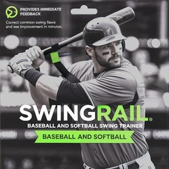 Swingrail Baseball/Softball Swing Trainer Aid – Equipment Batting And Hitting 31