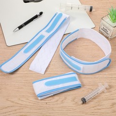 Tondiamo 4 Pcs Catheter Holder Urine Drainage Bag Leg Band Straps Blue