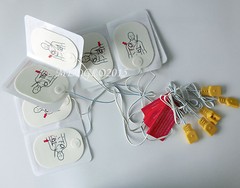 10 pairs Replacement Adult training pads for HR/FR2 Defibrillate AED trainer