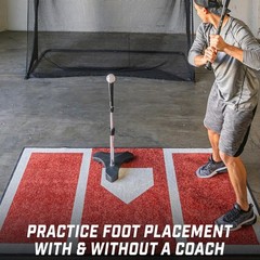 GoSports Baseball and Softball Hitting Mat – 6 x 4 ft