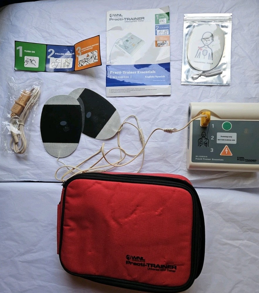 *AS IS FOR PARTS* AED Practi-Trainer ESSENTIALS CPR defibrillator Training Unit