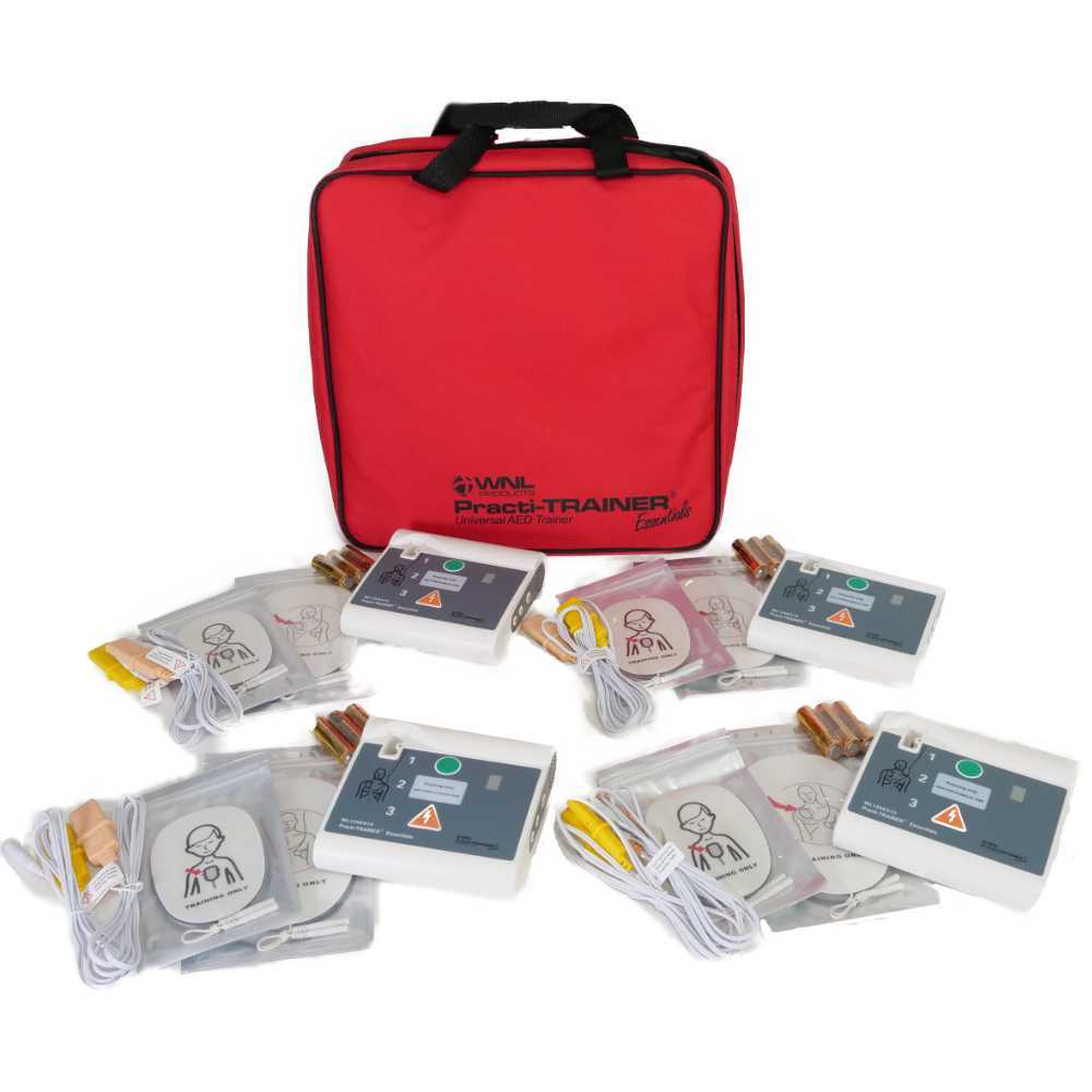 4 Practi-trainer AED trainers – Small and Easy to use