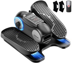 Yagud Under Desk Elliptical Machine Portable Quiet Electric Seated Pedal with Re