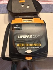 Medtronic LIFEPAK CR-T AED Trainer With Case & Electrodes