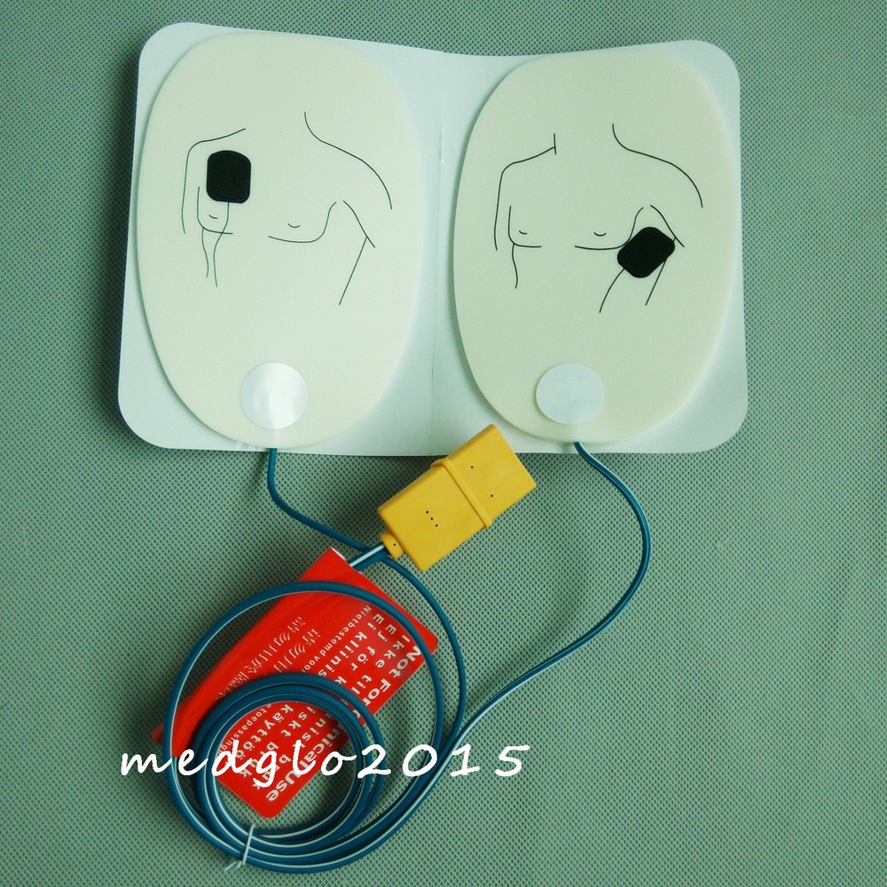2 pairs Electrodes Replacement Adult Training Pad For Defibrillate AED Training