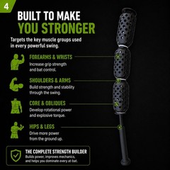 Aero Swing Air Resistance Bat Speed Trainer for Baseball & Softball
