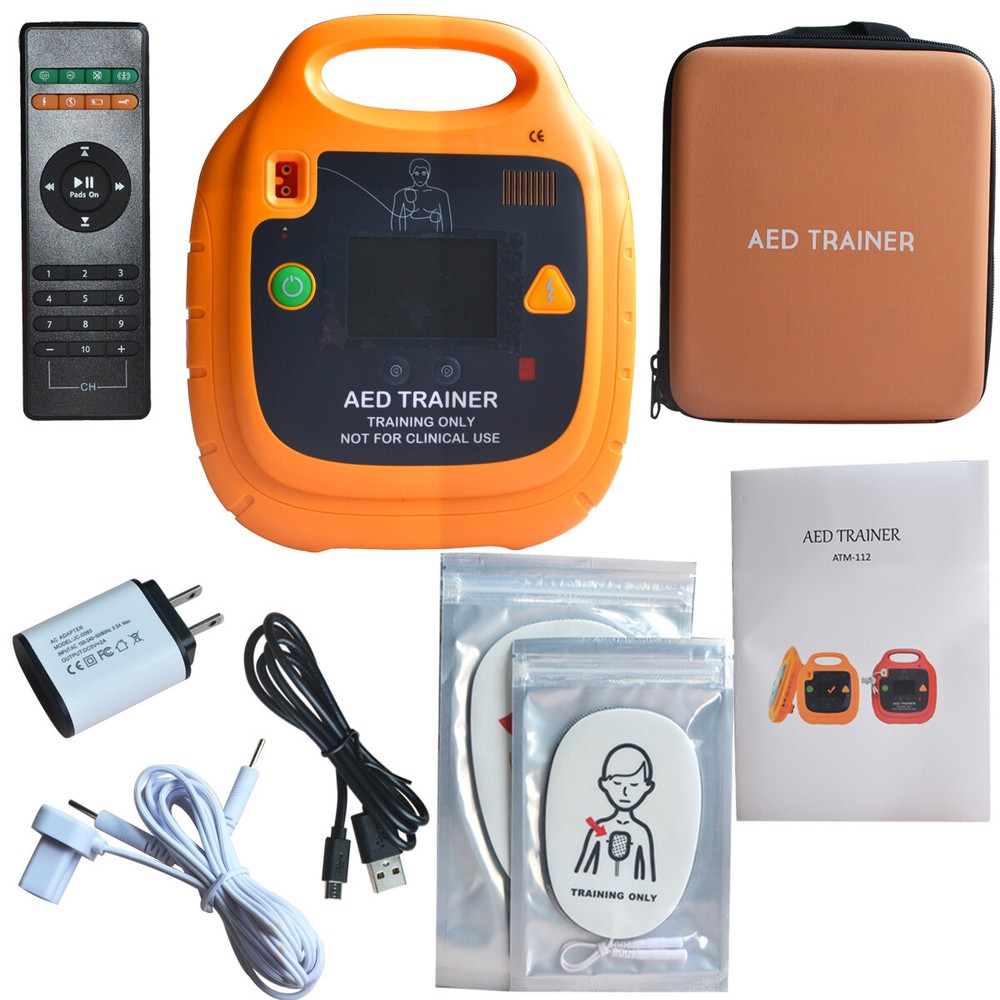 AED Trainer Rechargeable Automatic External AED Simulator Emergency English