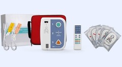 XFT AED Trainer XFT-120C+ First Aid CPR Training Class Unit Electrode Pad Cable