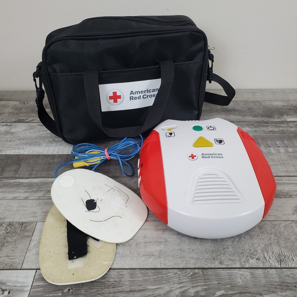 American Red Cross AED Trainer Training Practice Device English & Spanish WORKS