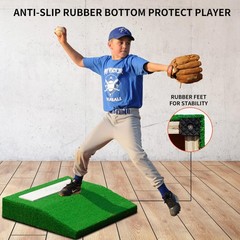 Kuibonu Pitching Mound Portable Baseball Pitchers Mound Pitching Rubber