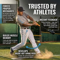 Tiluobat Baseball Hitting Trainer Set -Train Batting Skills Centrifugal