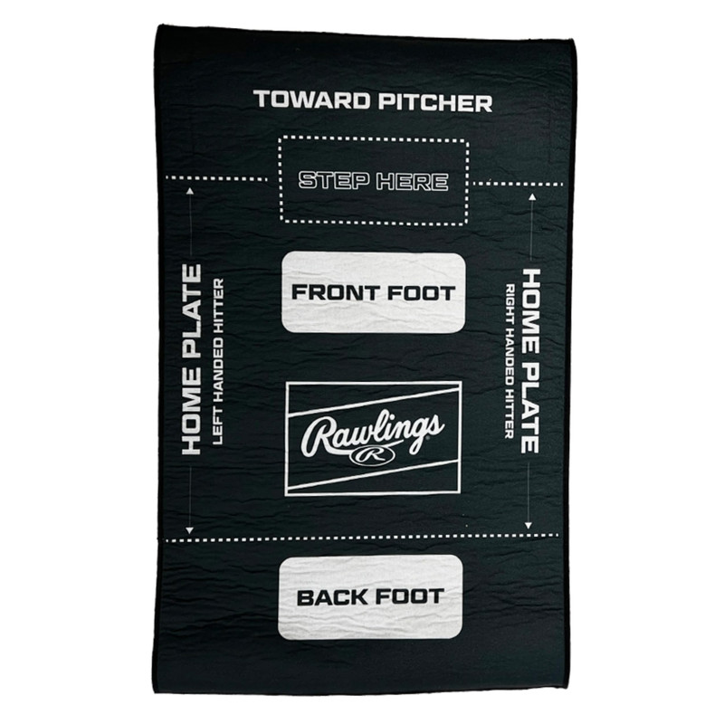Rawlings Youth Hit Training Mat Visual Batting Stance Foot Placement Trainer