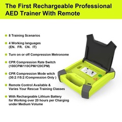 AED Trainer, XFT AED Training Kit CPR Training Equipment Training Device Auto…