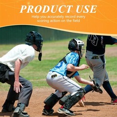 Deekin 4pcs 4 Wheel Baseball Umpire Clicker Indicator Gear Practice Black