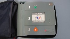 Heartstream AED Trainer With Case Technology By Hewlett-Packard (HP)