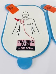 Pack of Adult AED Training Pads Replacement Train Pad of Defib Trainer Universal