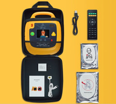 Rechargeable AED Trainer Automatic External AED Simulator Emergency with LCD