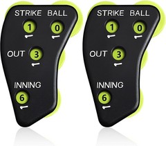 Deekin 4 Wheel Baseball Umpire Clicker Black Indicator Gear Practical Baseball C