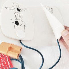 2 pairs Electrodes Replacement Training Pad For Defibrillate AED Training