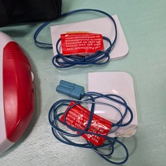 American Red Cross AED Trainer CPR Training Defibrillator w Pads & Case SET OF 2