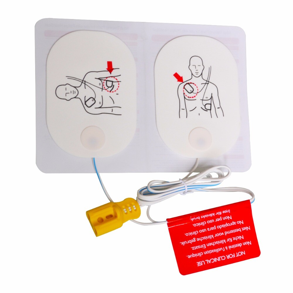 2Pairs Adult training Replacement pads for First Aid AED Defibrillator Trainer