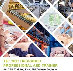 AED Trainer, XFT AED Training Kit CPR Training Equipment Training Device Auto…