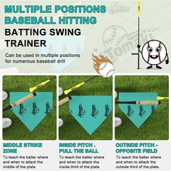 Tomaki Hitting Stick Batting Swing Trainer for Baseball & Softball Practice