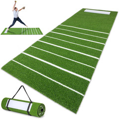 Gosports Softball Pitching Mat Stride Lines – Indoor Outdoor Antislip Rubber