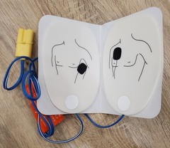 2 American Red Cross AED Trainer Training Practice Device English & Spanish