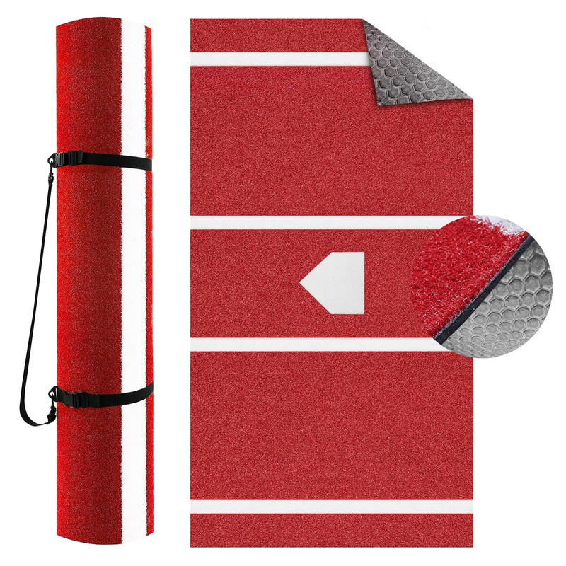 Honeypet Portable Baseball Practice Hitting Mat 10 X 3.8 For Batting Cage