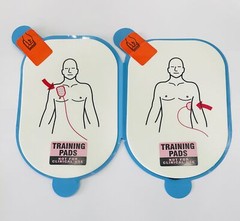 Pack of Adult AED Training Pads Replacement Train Pad of Defib Trainer Universal