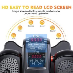 ESL Under Desk Elliptical Portable Leg Exerciser for Seniors Assembled Seated