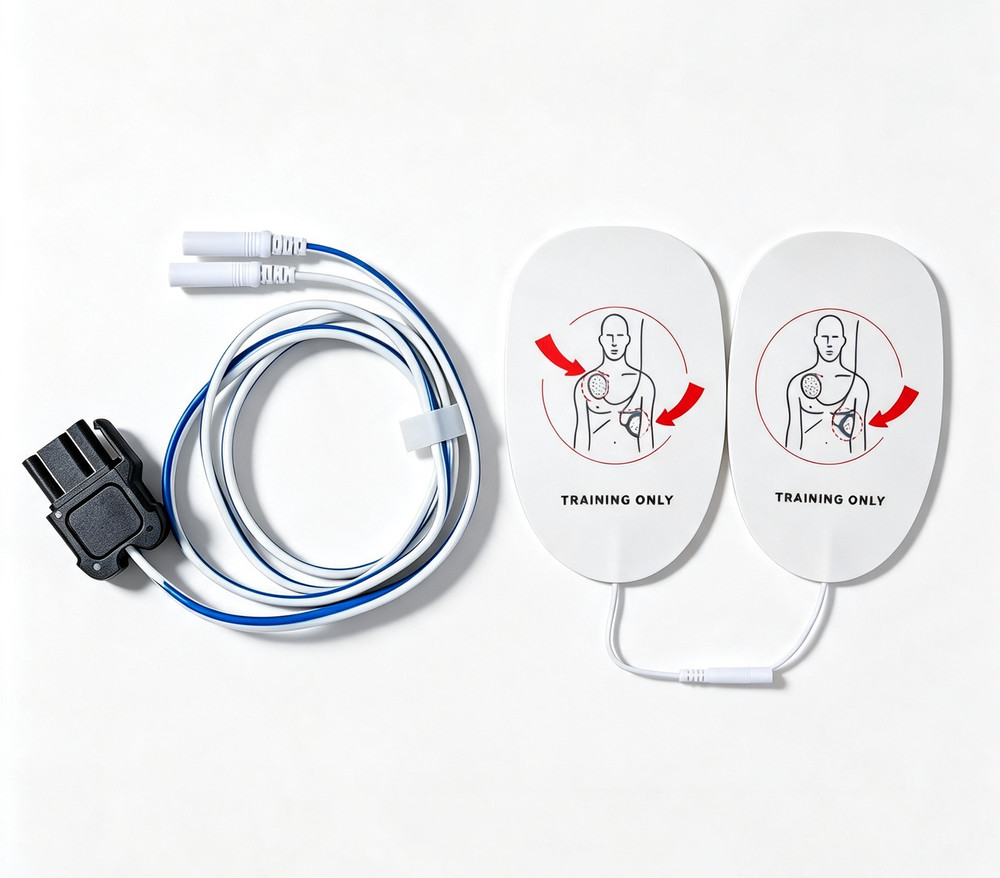 Electrode Cable Training Pads Bundle For Mindray Comen Medtronic GE AED Trainer