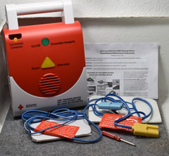 American Red Cross AED Training Practice Device English or Spanish complete set