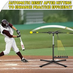 Jascopro Baseball Swing Trainer 5 Power Bandsheight Adjustable 31-47 Inches