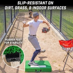 Gosports Portable Pitching Mound Baseball Pitchers – 30 X 30 X 4 Inch