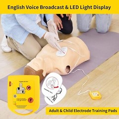 Mini AED Trainer XFT-D0009 First Aid Training Machine CPR Train Adult Child Pad