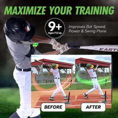 Swingrail Baseball/Softball Swing Trainer Aid – Equipment Batting And Hitting 31