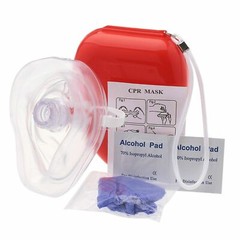 AED First Aid Kit-CPR Rescue Mask with Case, Razor, Tourniquet, EMT Shears +More